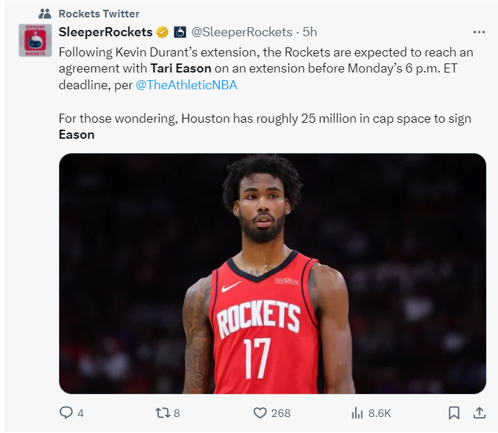 火箭预留了 火箭预留了